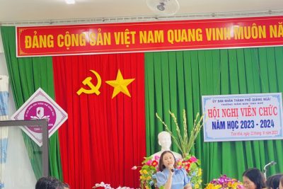 Trường MN Tịnh Khê tổ chức HNCBVC năm học 2023-2024, đồng thời bầu ra BCH hội khuyến học của trường thành công tốt đẹp.