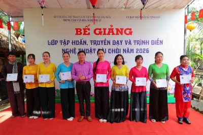 LỚP TẬP HUẤN, TRUYỀN DẠY VÀ TRÌNH DIỄN NGHỆ THUẬT BÀI CHÒI NĂM 2026